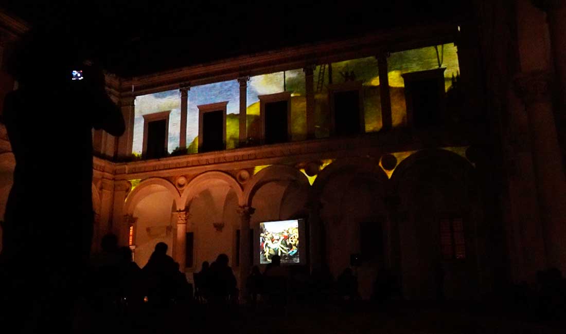 500° Raffaello Sanzio – Video mapping Terminus
