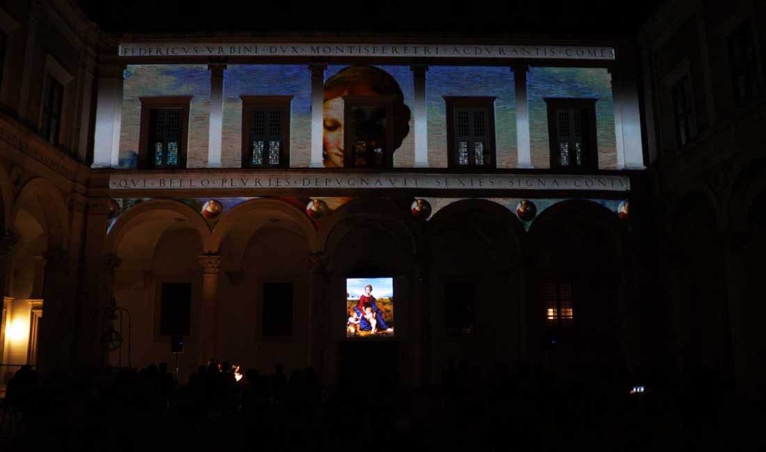 500° Raffaello Sanzio – Video mapping Terminus