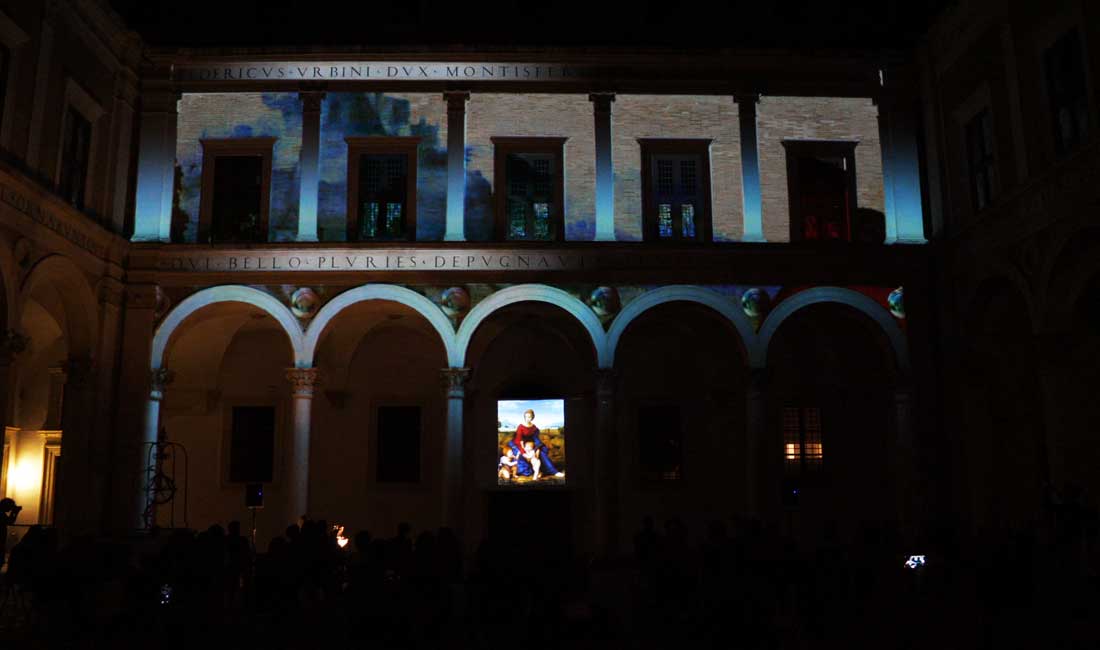 500° Raffaello Sanzio – Video mapping Terminus