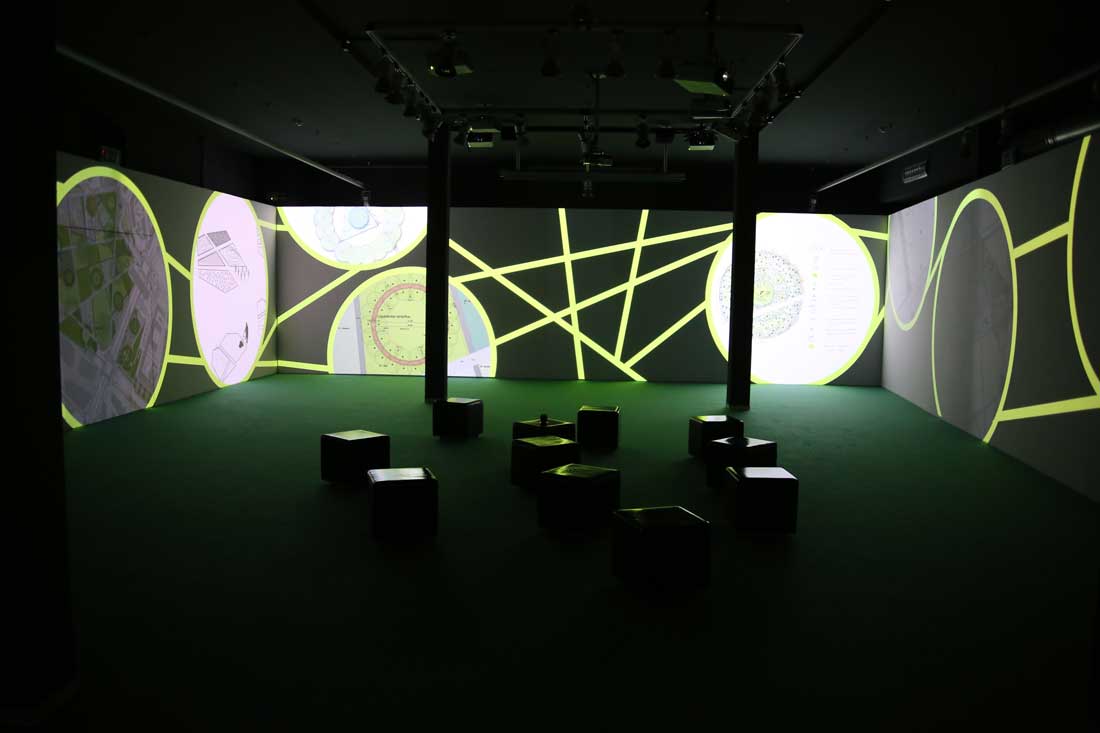 Biblioteca degli Alberti Video installazione Terminus
